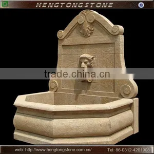 Decorative Marble Lion Head Wall Water Fountain thumbnail-1