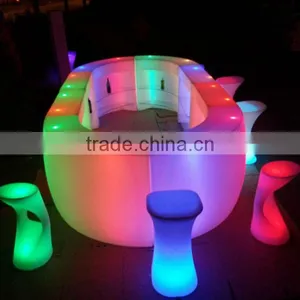 Glowing RGBW Illuminated Color Change Led Straight Bar Counter thumbnail-3