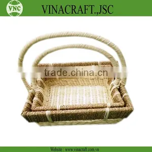 Cheap Wicker Flower Baskets With Handles for Garden thumbnail-1