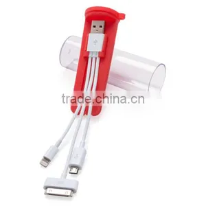 3in1 Kit High Quality Universal Dual 2 Ports Charger Adaptor Micro USB Charging Cable thumbnail-1