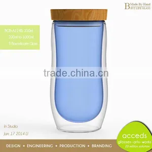 Airtight Borosilicate Blue Glass Mason Jars thumbnail-1