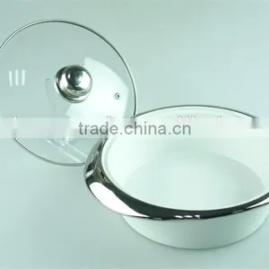 Stock Ceramic Soup Tureen With Glass Lid/cover With Cheap Price thumbnail-3