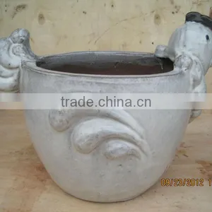 Vietnam Indoor Animal Pots and Planters, Vietnam Pottery, Ceramic Planters, Pots and Planters for Home and Garden thumbnail-1