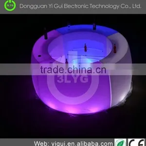 Waterproof Modern Glass Plastic Led Lighted Bar Counter Table thumbnail-6