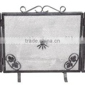 Unique Decorative Wrought Iron Fireplace Screen thumbnail-1