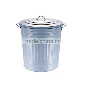Home Use Round Shape Metal Waste Bins Price thumbnail-6