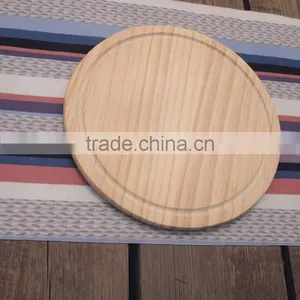 Eco-friendly Round Solid Wood Cutting Board for Serving Food thumbnail-2