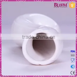 White Ceramic Craft Decoration Flower Vase Stand thumbnail-5
