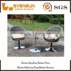 3PC Garden Coffee Table Set Alum Frame thumbnail-1