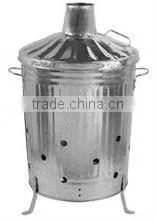 Large Galvanized Incinerator Eco-friendly Garden Outdoor Sundries Collector thumbnail-1