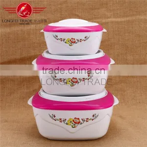 Household 3pcs Plastic Casing /stainless Steel Heat Preservation Lunch Box/ Food Warmer thumbnail-1