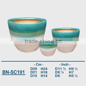 Vietnamese Ceramic Glazed Indoor Pot/ Indoor Planter BN-SC190 thumbnail-2