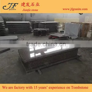 Chinese G664 Cheap Brown Stone Bainbrook Brown Tombstone Headstone Monuments thumbnail-5