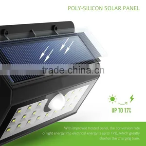 Amazon Professional Manufacture 20Led Solar Garden Wall Light Infrared Motion Sensor Light Outdoor Wireless Security Light thumbnail-4