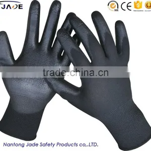 Pu Coated Glove, Black pu Coated Gloves, Black pu Coated Work Gloves thumbnail-1