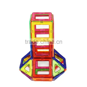 Kids/Children Educational Rainbow Construction Stacking Sets Inspire Magnetic Building Tiles Magnetic w/ Portable Box Package thumbnail-3