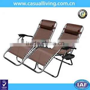 Zero Gravity Adjustable Reclining Chair With Cup Holder thumbnail-1