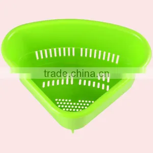 Food Grade Kitchenware Triangle Plastic Rice Colander thumbnail-3