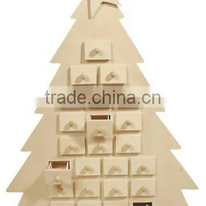 Christmas Calendar,wood Christmas Wish Calendar thumbnail-1