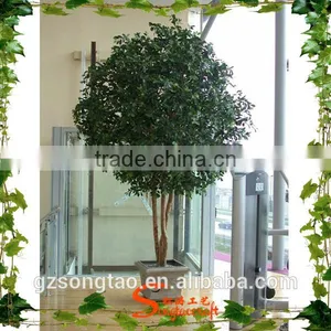 Located in China Hotel Hall High Simulation Competitive Price All Kinds of 10ft High Bonsai Banyan Tree Plastic thumbnail-4