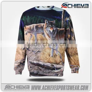 Sublimation Custom Cheap Wholesale Fashion Long Sleeve Sweater Designs for Kids thumbnail-4