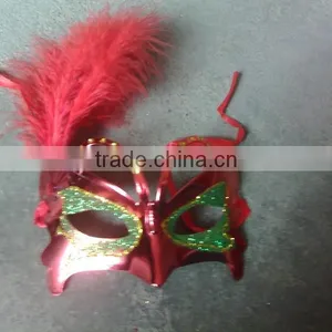 Feathered Venetian Party Mask for Sale thumbnail-1
