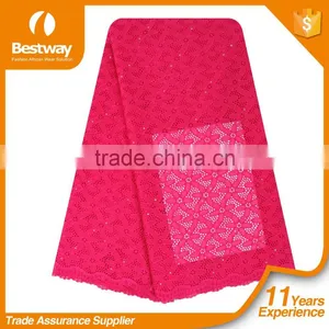 Heavy Lace Swiss Cotton Lace With Embriodery SL0402-6 thumbnail-6