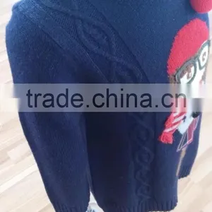 Latest Fashion Sweater Blouse Design Kid Pullover Plain Style Sweater(KS4415) thumbnail-6