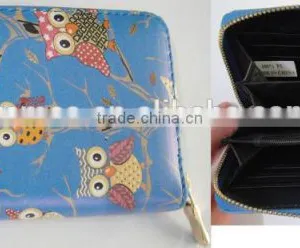 Fashion High Quality PU Stylish Print Owl Wallet thumbnail-5