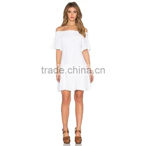 Good Quality Silk Chiffon Dress Patterns Ladies White Backless Short Dress thumbnail-4