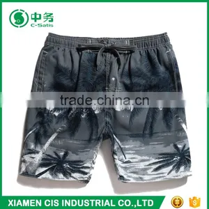 New Design European Style 100% Polyester Quick Dry Summer Printed Board Shorts for Men thumbnail-4