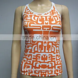 2016 New Style Custom Spandex Fabric Yoga Top Ladies Seamless Top Gym Clothing thumbnail-1