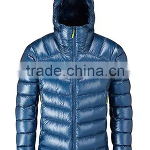 Custom Fashion Winter Mens Down Feather Jacket With Hood 2017 Zip Jacket Custom thumbnail-1