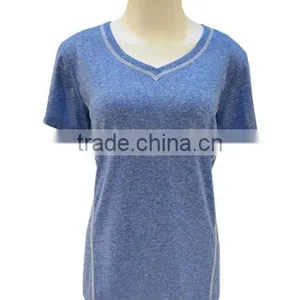 Wholesale Top Quality Men's and Women's T-shirt, Hot Selling Short Sleeves Custom T-shirt, Popular Poly Heather T-shirt in Usa thumbnail-1