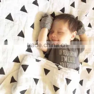 Super Soft 100%cotton Baby Swaddle Muslin Blanket thumbnail-3