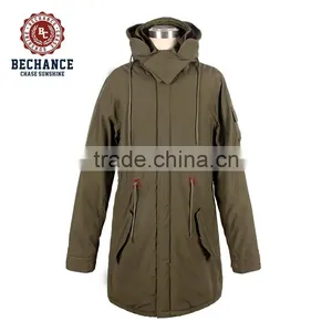M1099 Plus Size Women Slim Long Hoody Padded Parka thumbnail-1