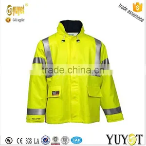 Fluorescent Taped Fireproof PVC Coating Lightweight Workwear Jacket thumbnail-1