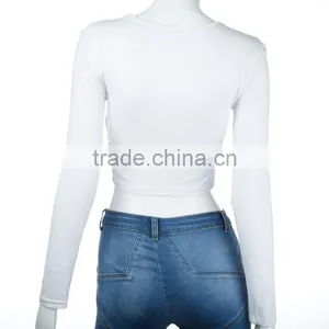 In the Spring of 2017 Women's Sexy New Cotton Heart-shaped Milk ms Long Sleeve T-shirt thumbnail-6