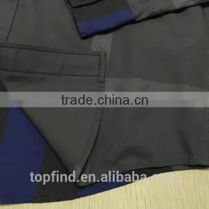 100% Cotton Big Check Round Bottom Men Casual Check Shirt With Buttom Down Collar thumbnail-6