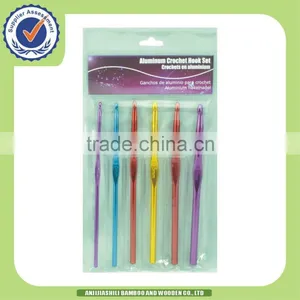 6pc Aluminum Crochet Hook Set thumbnail-1