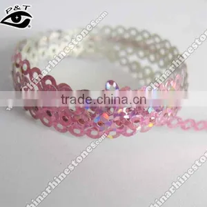 3mm Korean Hot Fix Sequin Reel Roll Hologram Pink thumbnail-1