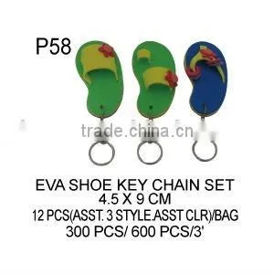 P58 EVA SHOE KEY CHAIN SET thumbnail-1