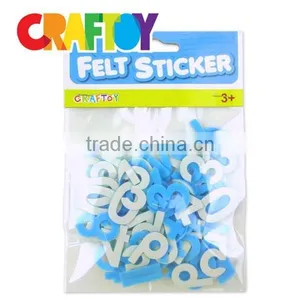 OEM Teaching Material Craftoy Felt Sticker Letter Blue Low Price thumbnail-2
