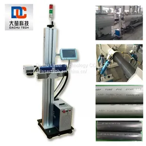 Portable 20W Fiber Laser Marking Machine Laser Printing Online for PE Plastic Pipeline 201 thumbnail-5