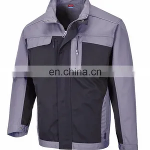 Customized Polycotton Drill Multifunctional Pocket Good Quality Work Jacket thumbnail-4