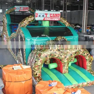 Military Army Camouflage Bootcamp Boot Camp Theme Inflatable Obstacle Course thumbnail-1