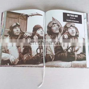 Wholesale Factory Price CMYK Printing Custom Hardcover Education History Book Printing With Ribbon thumbnail-5