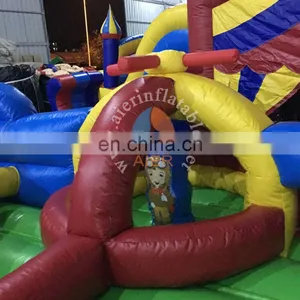 Factory Customized New Inflatable Firetruck Playground for Sale thumbnail-4