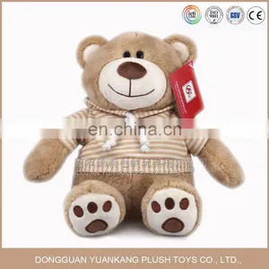 High Quality Stuffed Teddy Bear Soft Toys With Custom Logo Clothes/plush Teddy Bear in Hoodie thumbnail-1