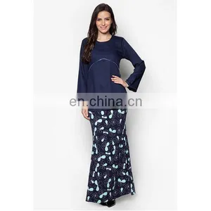 Traditional Muslim Wear High Quality Long Sleeve Muslim Blouse for Malaysia thumbnail-2